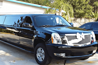 Black Escalade limo